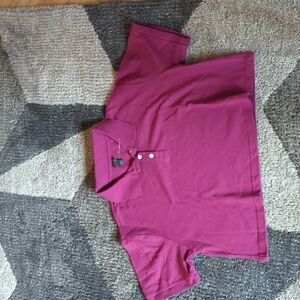 Wild Fable Size Medium Boxy Crop Top Collar  nwot Barbie